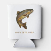 Personalized Fishing Lover  – Trout Fishing Design 缶クーラー (裏面)
