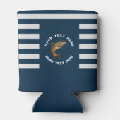 Personalized Fishing Lover – Trout Fishing Design 缶クーラー (裏面)