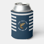 Personalized Fishing Lover – Trout Fishing Design 缶クーラー (缶裏面)