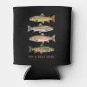 Personalized Fishing Lover  – Trout Fishing Design 缶クーラー (正面)