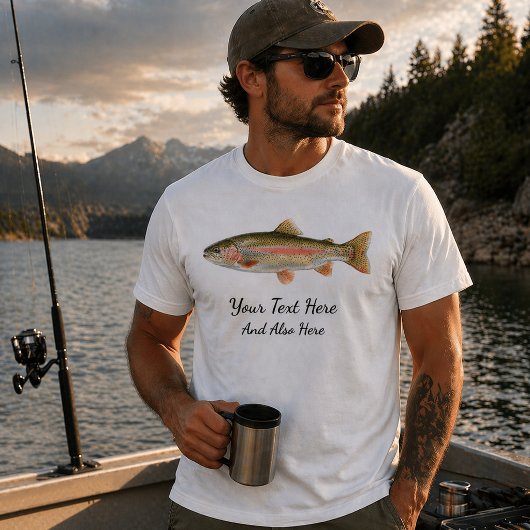 Personalized Fishing Lover  – Trout Fishing Design Tシャツ