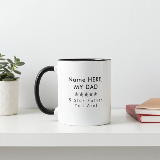Personalized Five Star Rating Coffee Mug マグカップ