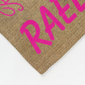 Personalized Fleece Blanket Add Your Name フリースブランケット (角)