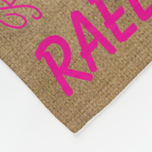 Personalized Fleece Blanket Add Your Name フリースブランケット (角)