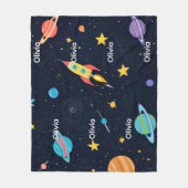 “Personalized Fleece Blanket with Name” フリースブランケット (正面)