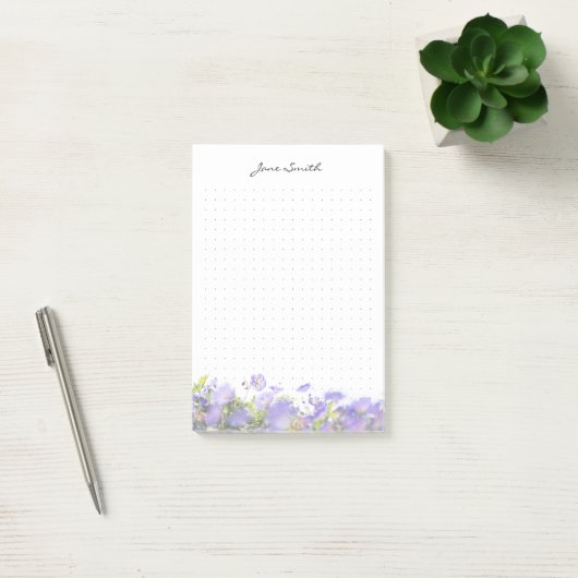 Personalized floral aesthetic dot Grid ポストイット (オフィス)