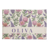 Personalized Floral and Botanical Pillow Case 枕カバー (裏面)