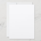 Personalized Floral Anything Invitation 招待状 (裏面)