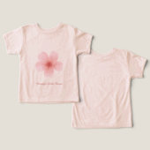 Personalized Floral Baby & Toddler T-Shirt – (デザイン正面&裏面)