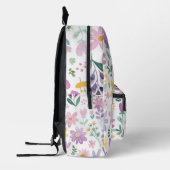 Personalized Floral Backpack for Girls プリントバックパック (左)