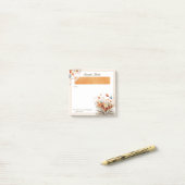 Personalized Floral Bible Scripture Christian  ポストイット (デスク上)