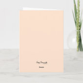 Personalized Floral Birthday Card – Bloom  カード (裏面)