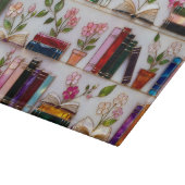 Personalized Floral Bookshelf Cutting Board カッティングボード (角)