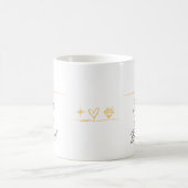 Personalized Floral Botanical Women's Day Coffee コーヒーマグカップ (中央)