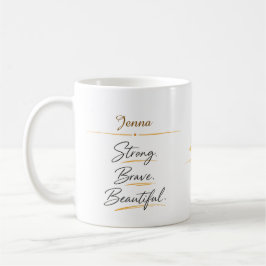 Personalized Floral Botanical Women's Day Coffee コーヒーマグカップ