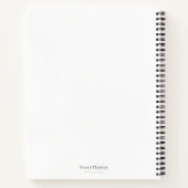 Personalized Floral Bridesmaid Initial Spiral ノートブック (裏面)