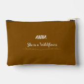 Personalized Floral Cosmetic Bag Women's Day Gift アクセサリーポーチ (裏面)