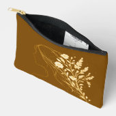 Personalized Floral Cosmetic Bag Women's Day Gift アクセサリーポーチ (見開き)
