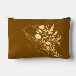 Personalized Floral Cosmetic Bag Women's Day Gift アクセサリーポーチ