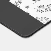 Personalized Floral Design Desk Mat  デスクマット (コーナー)