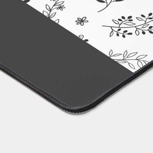 Personalized Floral Design Desk Mat  デスクマット (コーナー)