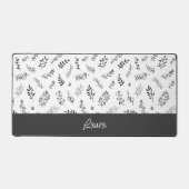 Personalized Floral Design Desk Mat  デスクマット (正面)