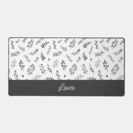 Personalized Floral Design Desk Mat  デスクマット