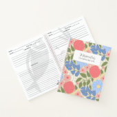 Personalized Floral Favorite Recipe Notebook ノートブック (内部)