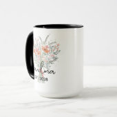 Personalized Floral Grandma Mug, Mother’s Day Gift マグカップ (正面左)