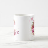Personalized Floral Initial Mug – Letter G コーヒーマグカップ (中央)