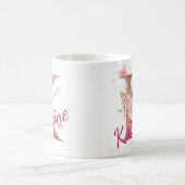 Personalized Floral Initial Mug – Letter K コーヒーマグカップ (中央)