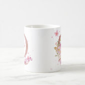 Personalized Floral Initial Mug – Letter Q コーヒーマグカップ (中央)