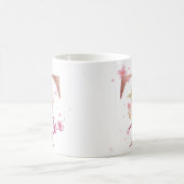 Personalized Floral Initial Mug – Letter T コーヒーマグカップ (中央)