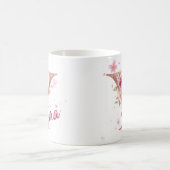 Personalized Floral Initial Mug – Letter Y コーヒーマグカップ (中央)