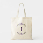 Personalized Floral Initial Tote | Bridesmaid Gift トートバッグ (裏面)