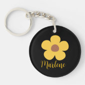 Personalized floral keychain for her  キーホルダー (正面)