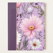 Personalized Floral Lavender Planner with Name プランナー手帳 (裏面)