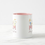 Personalized Floral Mom Mug . マグカップ (中央)