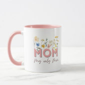 Personalized Floral Mom Mug . マグカップ (左)