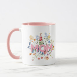 Personalized Floral Mom Mug – Mother’s Day Gift  マグカップ
