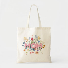Personalized Floral Mom Tote Bag トートバッグ