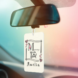 Personalized Floral Mommy Air Freshener カーエアーフレッシュナー