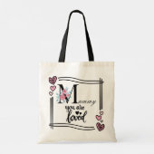 Personalized Floral Mommy Tote Bag トートバッグ (裏面)