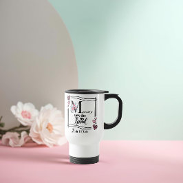 Personalized Floral Mommy Travel Mug トラベルマグ