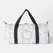Personalized Floral Monogram Bag ダッフルバッグ (正面)
