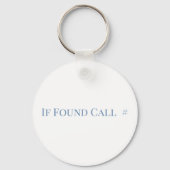 Personalized Floral Monogram 'F' with Cute Ferret  キーホルダー (裏面)