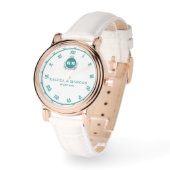 Personalized Floral Monogram for Newlyweds 腕時計 (傾斜)