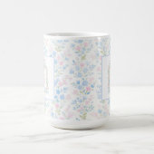 Personalized Floral Monogram Mug コーヒーマグカップ (中央)