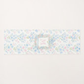 Personalized Floral Monogram Yoga Mat ヨガマット (裏面(横))