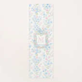 Personalized Floral Monogram Yoga Mat ヨガマット (正面)